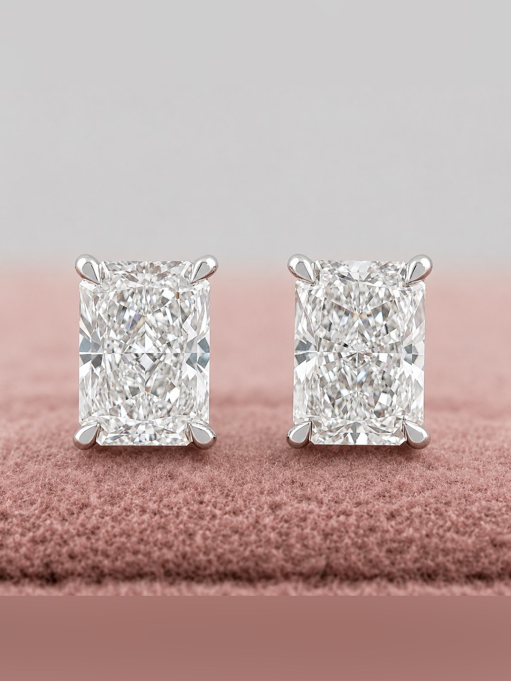 1.5ct Radiant Studs - Picture 2 of 11